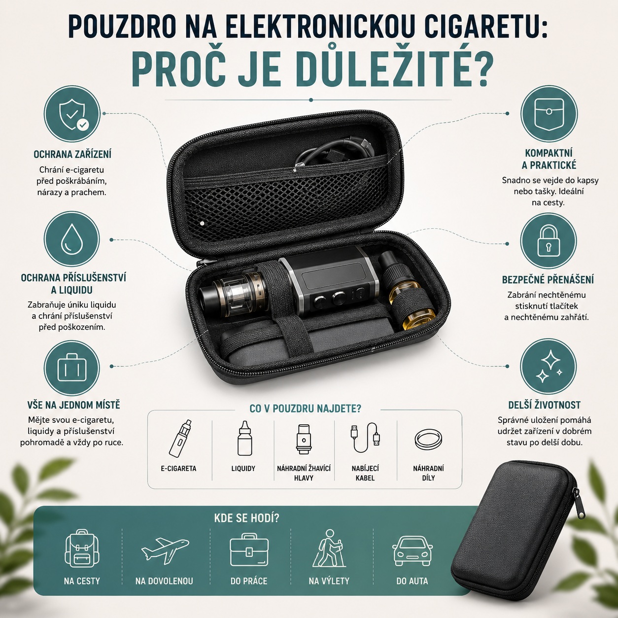 Pouzdro na elektronickou cigaretu